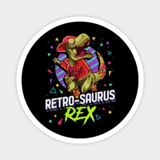 Retro Saurus T Rex Dinosaur Cool Magnet